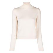 Witte T Neck Pullover Sweater Ballantyne , Beige , Dames