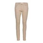 Twill Jeans - Shape F Feather Gray Cream , Beige , Dames