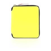 Fluorescerende Leren Portemonnee Portfolio Comme des Garçons , Yellow ...