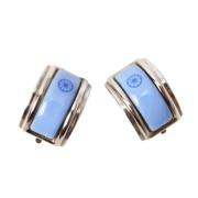 Pre-owned Metal earrings Hermès Vintage , Gray , Dames