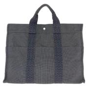 Pre-owned Canvas totes Hermès Vintage , Black , Dames