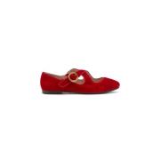 Velvet Ballerina Schoenen Maliparmi , Red , Dames