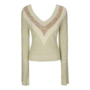 Explosie Jumper Sweater Knwls , Beige , Dames