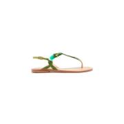 Flat Sandals Maliparmi , Green , Dames