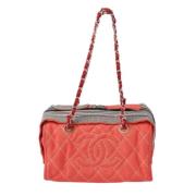 Pre-owned Denim chanel-bags Chanel Vintage , Red , Dames