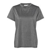 Zwarte Regular T-Shirt Top Saint Tropez , Black , Dames