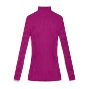 Ribbed Blend Sweater Maliparmi , Pink , Dames