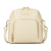 Handtas met tweewegritssluiting Kazar , Beige , Dames