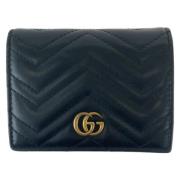 Pre-owned Leather wallets Gucci Vintage , Black , Heren