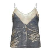 Blauwe Top voor Mannen Diesel , Blue , Dames