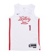 Basketbal Tanktop City Edition James Harden Nike , White , Heren