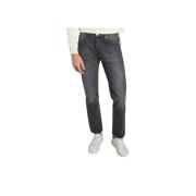 Casual Loszittende Zwarte Jeans MUD Jeans , Gray , Heren