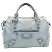 Pre-owned Leather balenciaga-bags Balenciaga Vintage , Blue , Dames