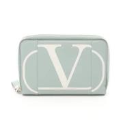 Pre-owned Leather wallets Valentino Vintage , Blue , Dames