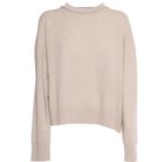 Elegante Sweaters Collectie Fabiana Filippi , Beige , Dames