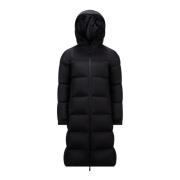 Lange Parka Jas Moncler , Black , Dames