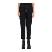 Juweel Versierde Broek Dondup , Black , Dames