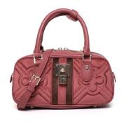 Roze Camellia Model Tas met Rits V73 , Pink , Dames