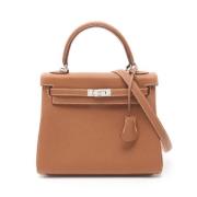 Pre-owned Leather handbags Hermès Vintage , Brown , Dames