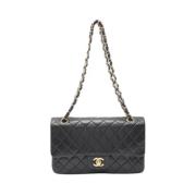 Pre-owned Leather chanel-bags Chanel Vintage , Black , Dames