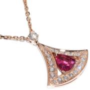 Pre-owned Metal necklaces Bvlgari Vintage , Pink , Dames