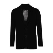 Zwarte Blazer met Pincé Details Circolo 1901 , Black , Heren