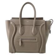 Pre-owned Leather totes Celine Vintage , Gray , Dames