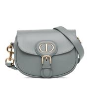 Pre-owned Leather dior-bags Dior Vintage , Gray , Dames