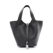 Pre-owned Leather handbags Hermès Vintage , Black , Dames