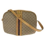 Pre-owned Canvas gucci-bags Gucci Vintage , Beige , Dames