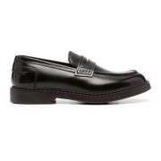 Bruin Leren Loafer Instappers Doucal's , Brown , Heren