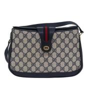 Pre-owned Canvas gucci-bags Gucci Vintage , Blue , Dames