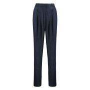 Twill Broek met Zakken Hugo Boss , Blue , Dames