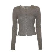 Jersey Cardigan met knoopsluiting Samsøe Samsøe , Gray , Dames