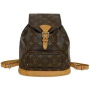 Pre-owned Canvas backpacks Louis Vuitton Vintage , Brown , Dames