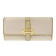 Pre-owned Leather wallets Louis Vuitton Vintage , White , Dames