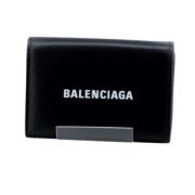 Pre-owned Leather wallets Balenciaga Vintage , Black , Dames