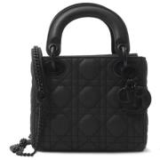 Pre-owned Leather dior-bags Dior Vintage , Black , Dames