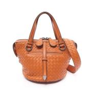 Pre-owned Leather shoulder-bags Bottega Veneta Vintage , Orange , Dame...