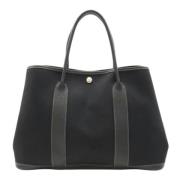 Pre-owned Canvas handbags Hermès Vintage , Black , Dames