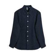 Navy Studio Shirt Sunflower , Blue , Heren