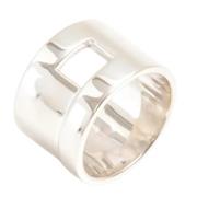 Pre-owned Metal rings Gucci Vintage , Gray , Dames