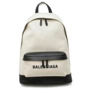 Pre-owned Canvas shoulder-bags Balenciaga Vintage , Beige , Dames