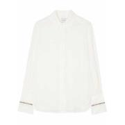 Witte Zijden Blouse met Signature Strepen Paul Smith , White , Heren