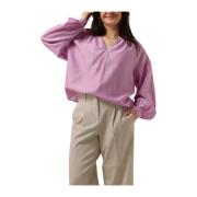 Paarse Romina Top Elegante Vrouwelijke Blouse Moss Copenhagen , Purple...