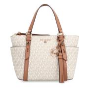 Gestoffeerde Canvas Tote Bag Michael Kors , White , Dames