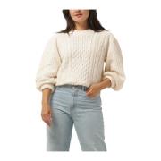 Peony Pullover Sweater Moss Copenhagen , Beige , Dames