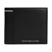 Herenportemonnee met Muntvak Tommy Hilfiger , Black , Heren