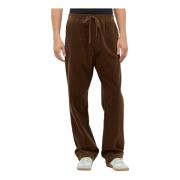 Corduroy Trekkoord Broek Carhartt Wip , Brown , Heren