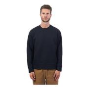 Blauwe Katoenen Crewneck Sweater Armani Exchange , Blue , Heren